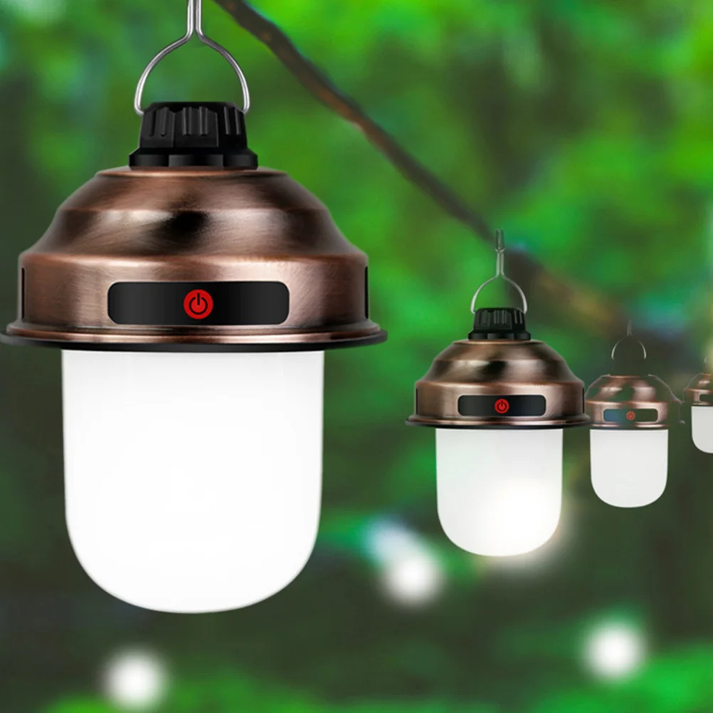 1 قطعة مصباح التخييم LED القابل لإعادة الشحن تصميم مدمج في الهواء الطلق مصباح الخيمة المحمولة فانوس فائق السطوع للمغامرة المشي لمسافات طويلة #5