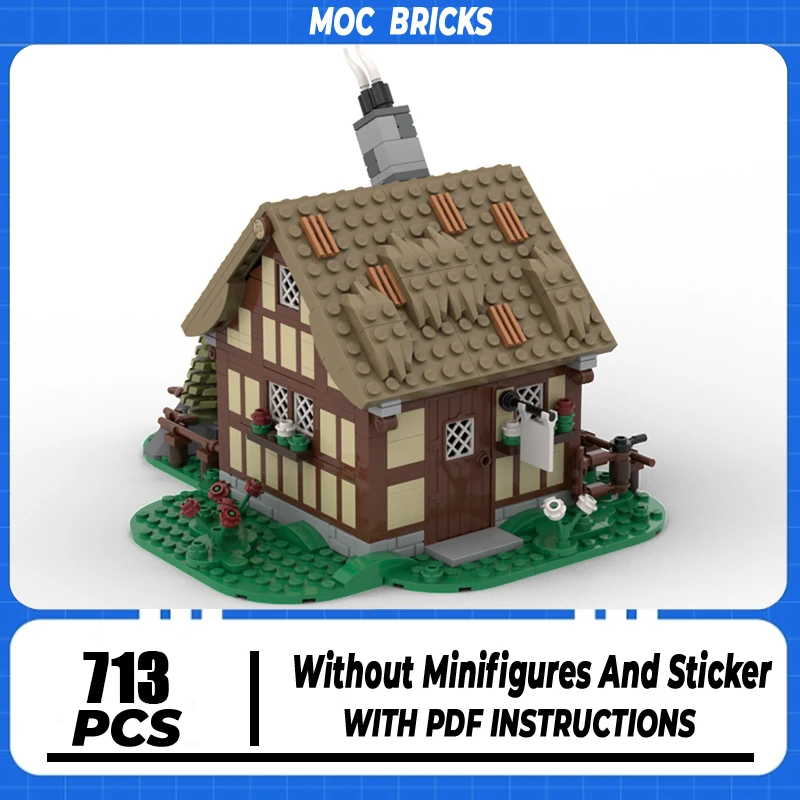 Medieval Castle Model Moc Building Blocks Cheese Maker's Shop Model Technology Brick DIY Assembly Construction Toy Holiday Gifts