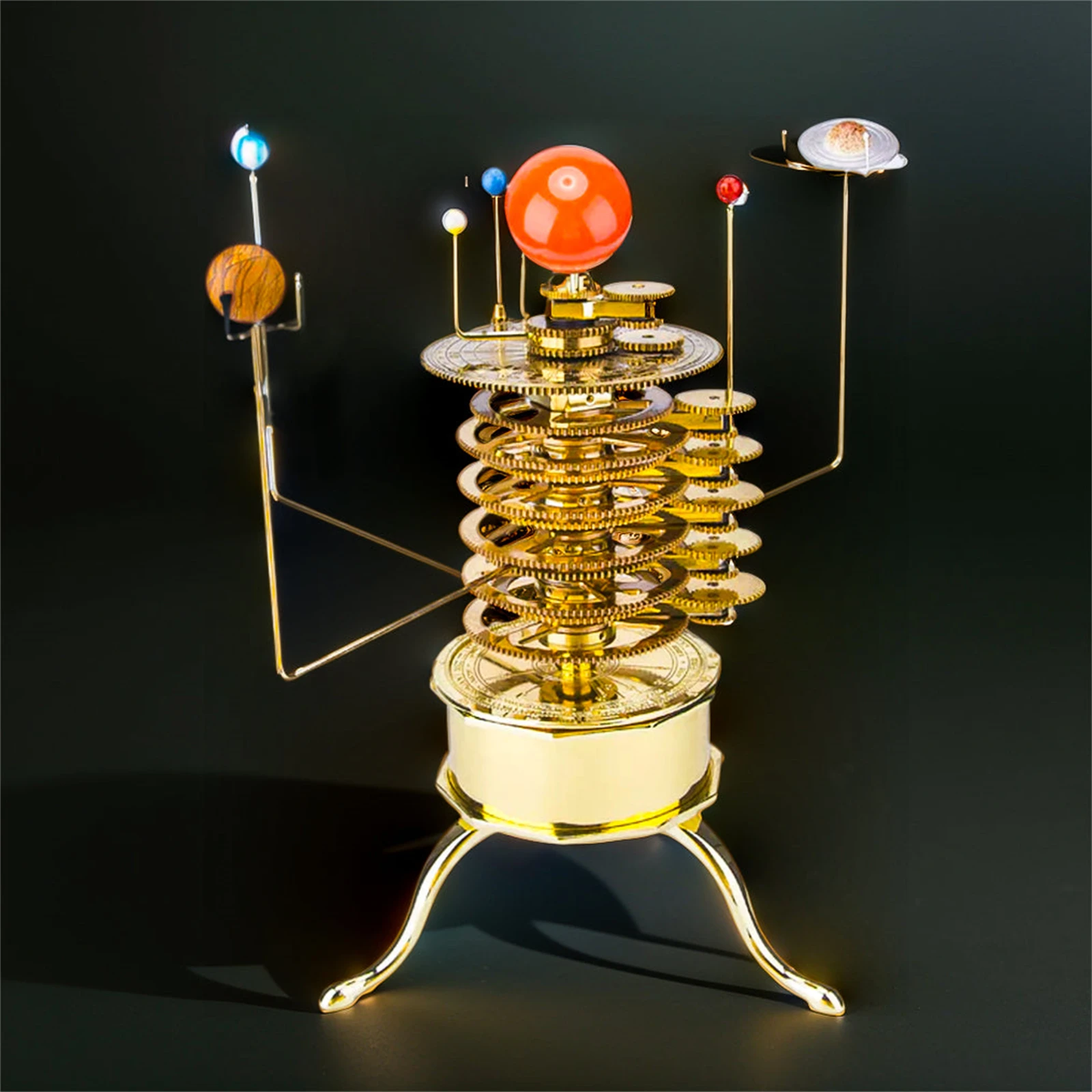 200Pcs DIY 3D Metal Orrery Solar System Eight Planet Model Kit DIY mechanical hand-made splicing model model lover gift