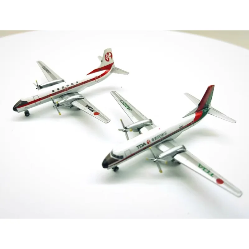 

Литая под давлением модель гражданской авиации JAL YS-11JTA в масштабе 1/400, двойной самолет в коллекционную модель из сплава, готовый декоративный дисплей