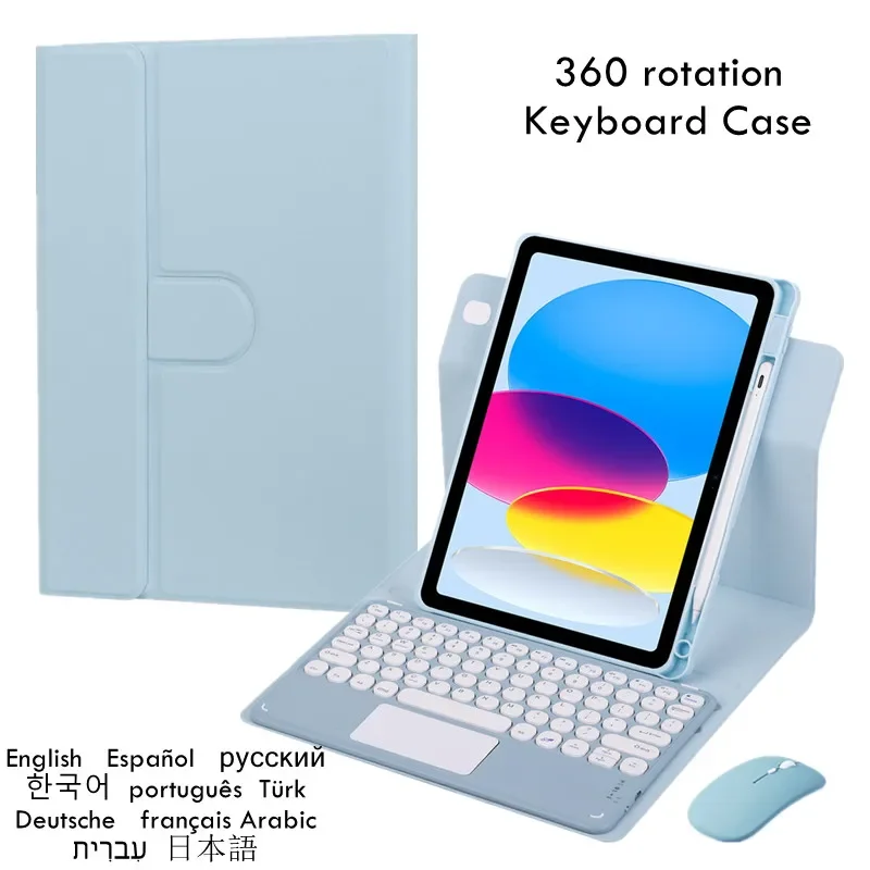 360 Rotation Keyboard Cover For iPad Air 2024 11 inch 6th Generation Case Pencil Holder Magnetic for iPad Air 11 2024 M2 Teclado