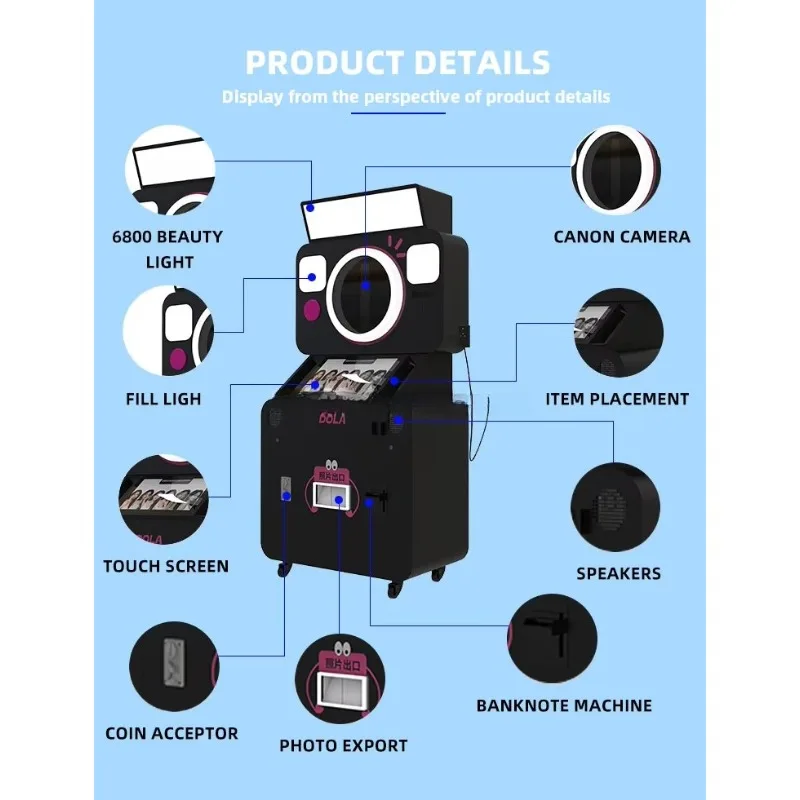 مجموعة كشك طباعة الصور وسريعة ومريحة وكشك الصور