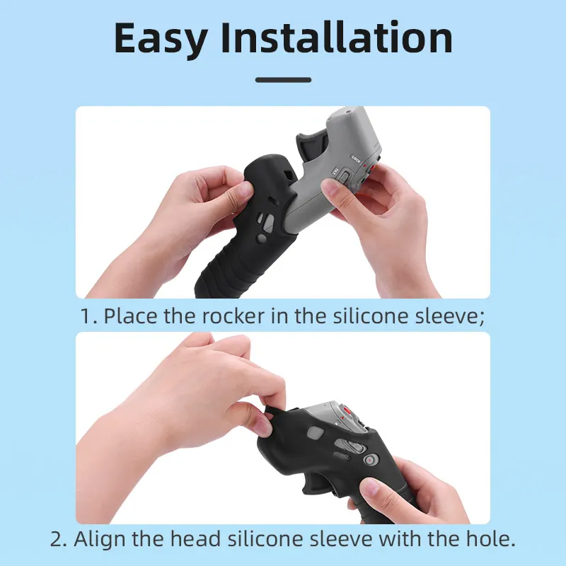 Capa de silicone para dji avata/fpv controlador de combinação alça de pescoço caso protetor da pele anti-perdido colhedor proteção luva acessório
