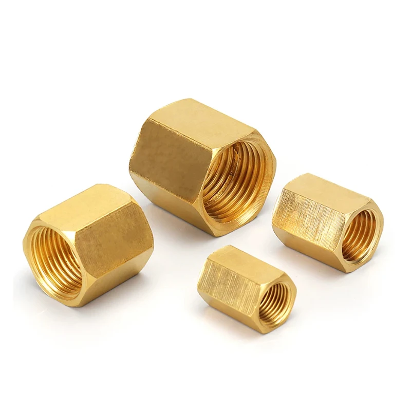 Brass Hex Bushing Reducer, Female to Male Threaded Adapter 1/8