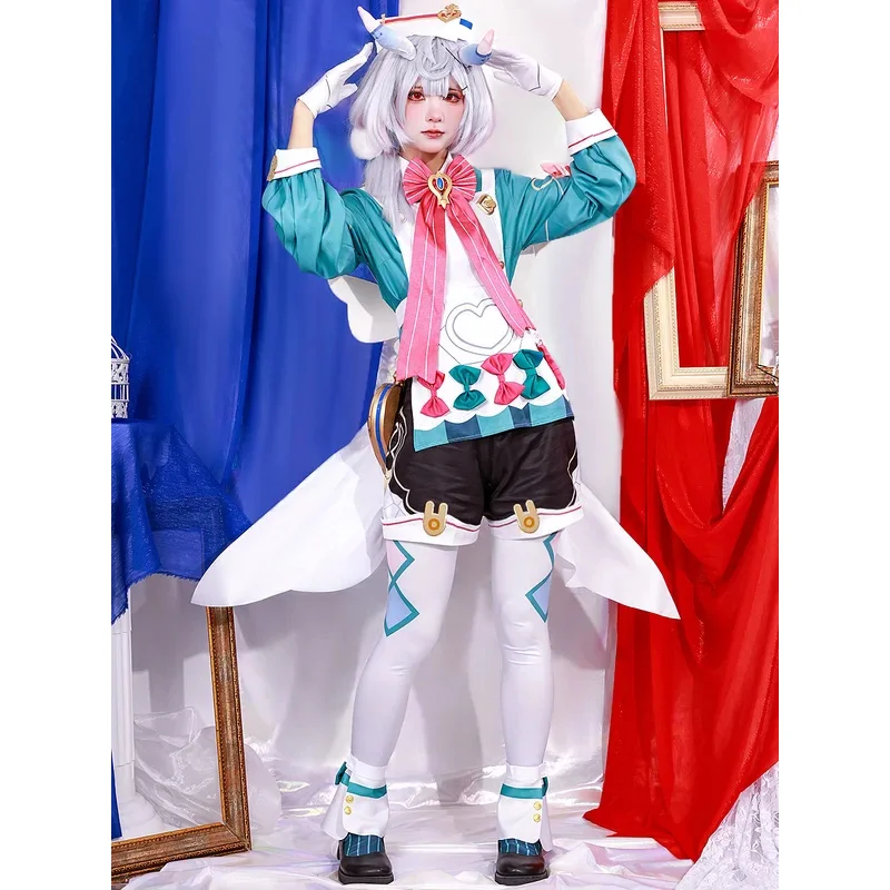 Disfraz de Cosplay de impacto Sigewinne, uniforme de Carnaval para adultos, peluca de Anime, disfraces de fiesta de Halloween, juego de mascarada para mujer