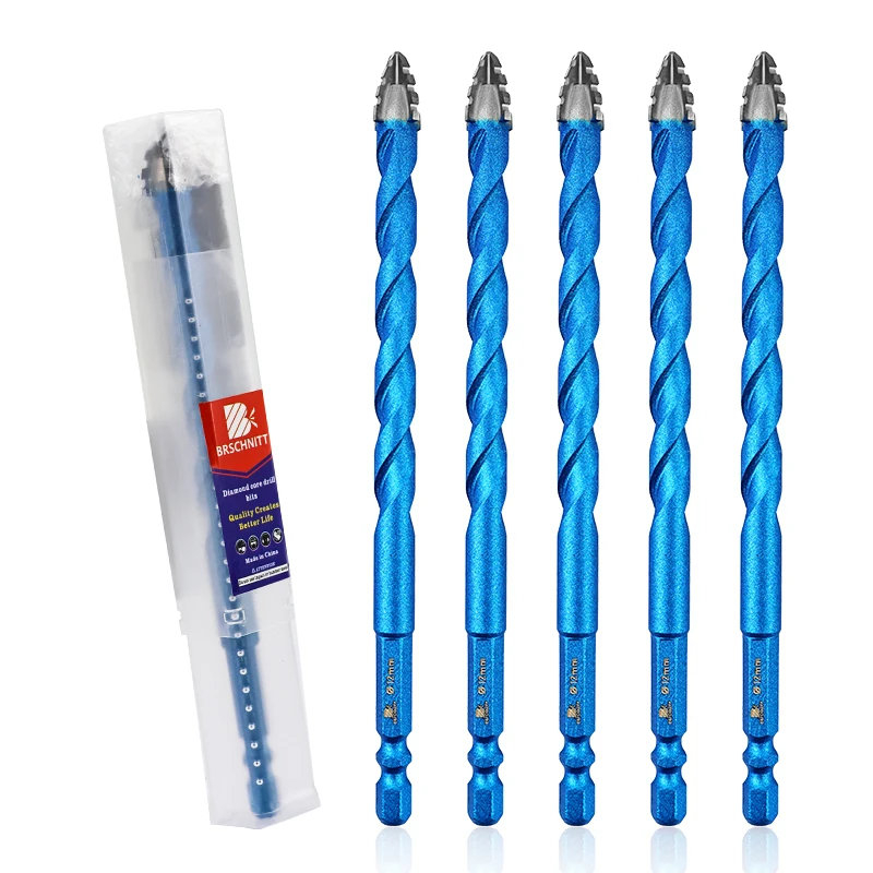 

Сверло BRSCHNITT, спиральное твердосплавное сверло, деревянные пластиковые трубы из ПВХ, пенопластовые кирпичи, фарфоровая плитка, керамическое корончатое сверло