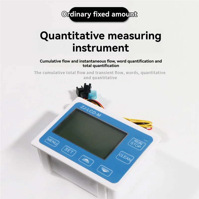 M12K-ZJ-LCD-M Цифровой расходомер воды 1/4 "автоматический контроллер потока PE электромагнитный клапан для системы орошения