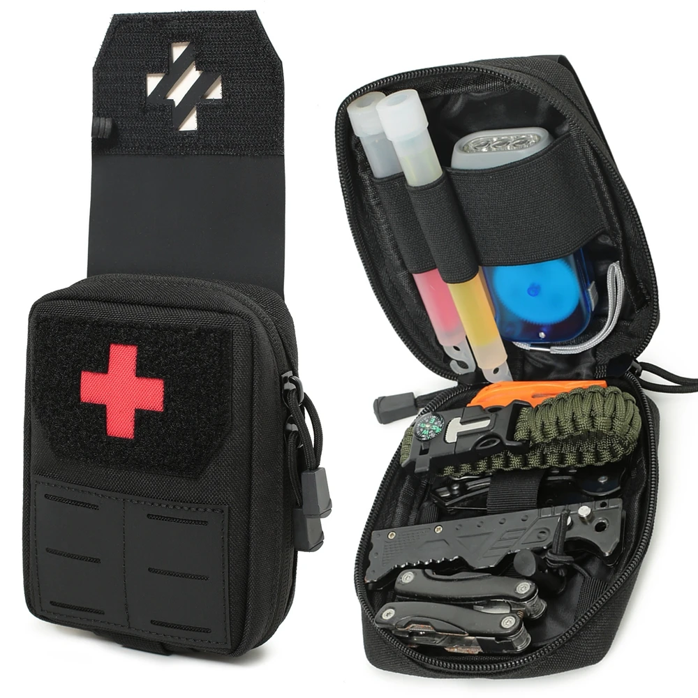 

1000D Tactical Medical Bag Outdoor Sports Waterproof EMT Pouch Hunting EDC Molle Waist Holder Emergency Drug Storage Bag