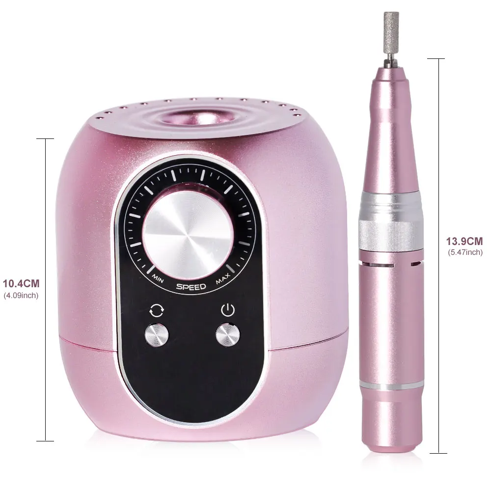 Professional Electric Nail File 35000RPM Electric Nail Drill Low Noise Nail Sander File for Gel Nail Polish Manicure Salon Tool