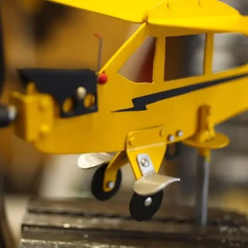 3D Piper J3 Cub Wind Spinner Plane, металлический самолет, флюгер, уличная крыша, индикатор направления, флюгер, садовый декор