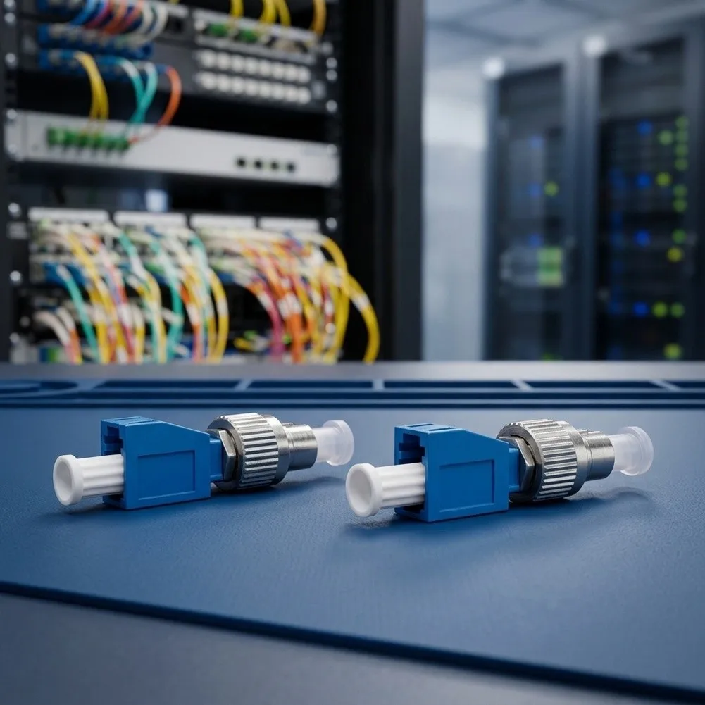 4PCS LC Female Fiber For Optic Adapter with Male Interface for Data Center and Telecom Network Installation Use