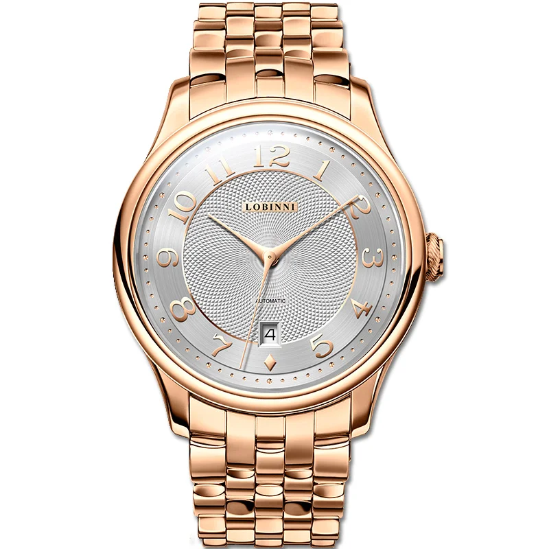 LOBINNI 316L Stainless Steel Men Business Dress Watch MIYOTA 8215 Movement Automatic Mechanical Watches Sapphire Mirror Watches