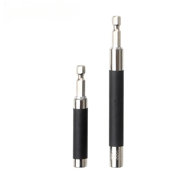 

2 Screwdriver Head Holders 80+120cm Extended Connection Telescopic Rod 6.35mm Hexagonal Handle Screwdriver Magnetic Drill Bit