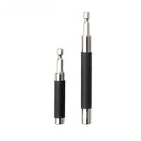 2 Screwdriver Head Holders 80+120cm Extended Connection Telescopic Rod 6.35mm Hexagonal Handle Screwdriver Magnetic Drill Bit