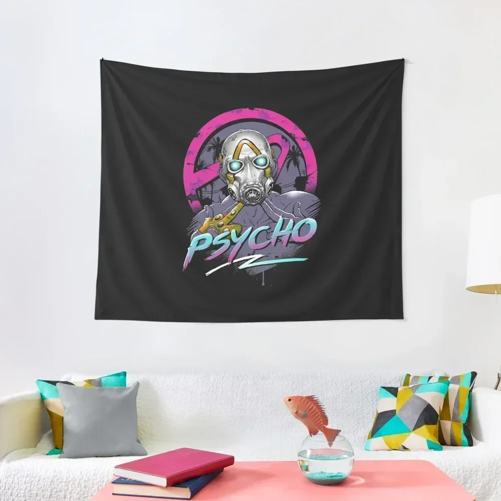 Rad Psycho Tapestry Decor For Bedroom Japanese Room Decor Tapestry