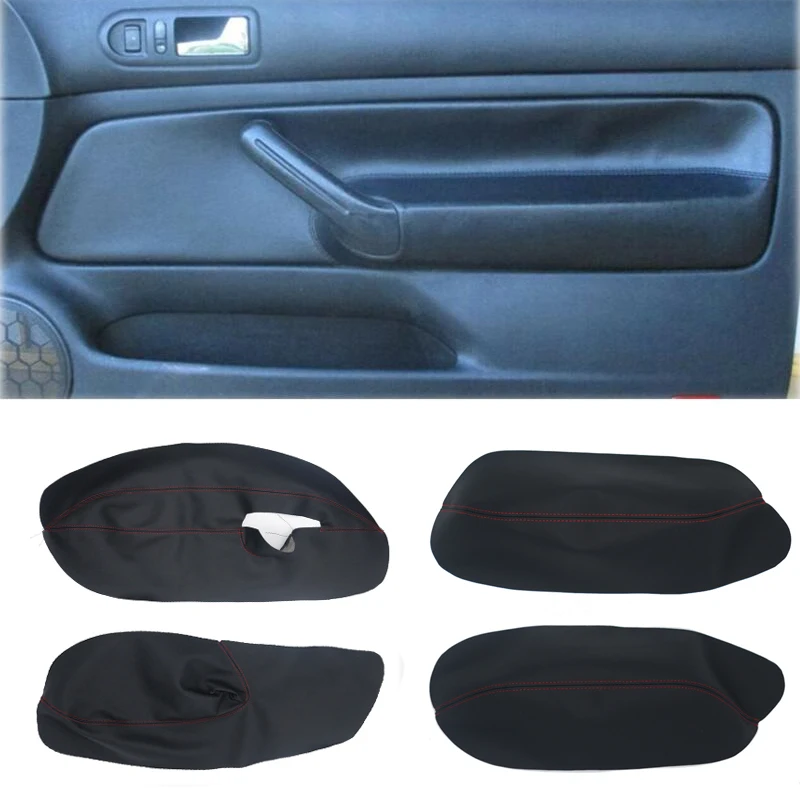

For VW Golf MK4 Bora Jetta 1999-2005 3 Door Style Armrest Panel Decal Microfiber Leather