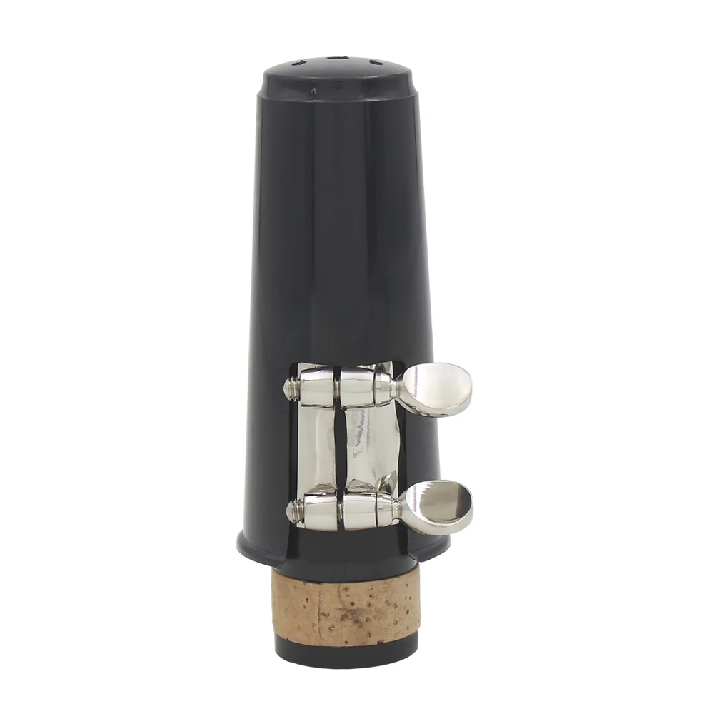 ABS Clarinet Mouthpiece Tube Head + Reed+ Cap Metal Ligature Professional Instrument Set