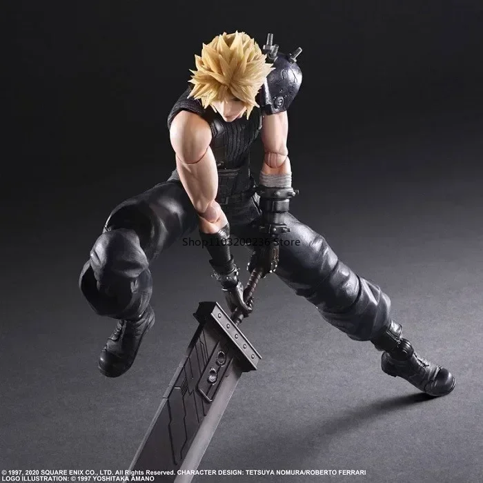 Original SQUARE ENIX PLAY ARTS Figures Cloud Strife 2.0 Final Fantasy VII Remake Action Figures Active Joint Model Collectibles