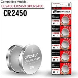 CR2450 button battery 3V alkaline button battery, car remote control key electronic