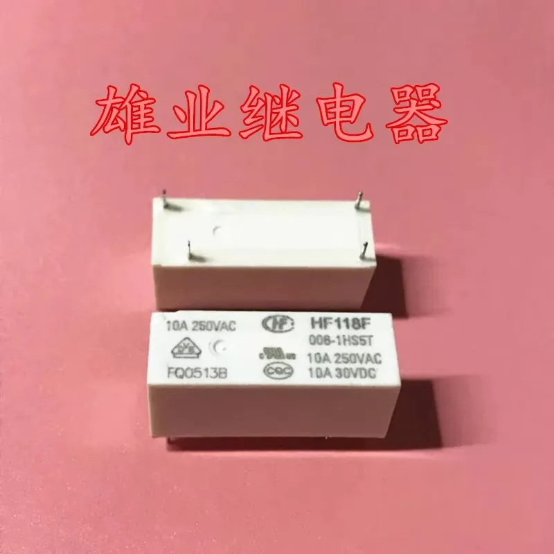 Relay hf118f 006-1hs5t 6V 10A