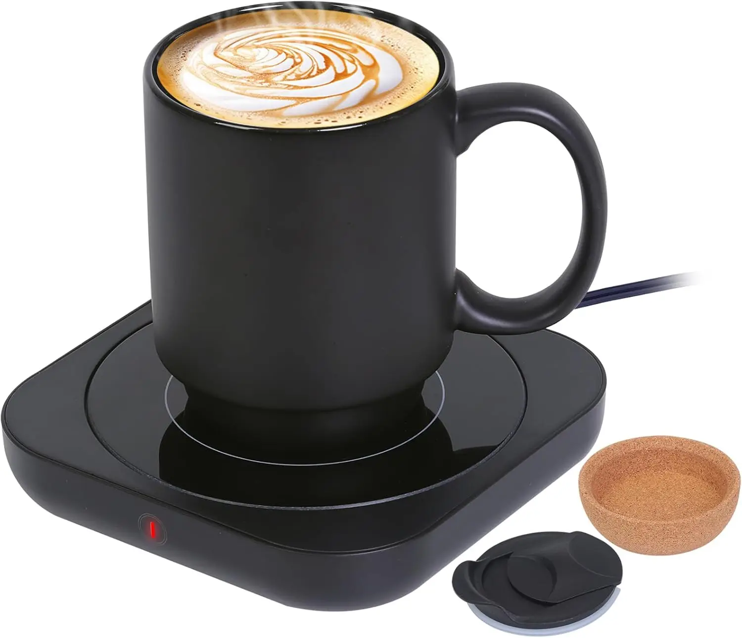 

Coffee Mug Warmer & Mug Set for Desk, Electric Coffee Cup Warmer with Ceramic Mug, Smart Heated Coffee Mug with Auto Shut