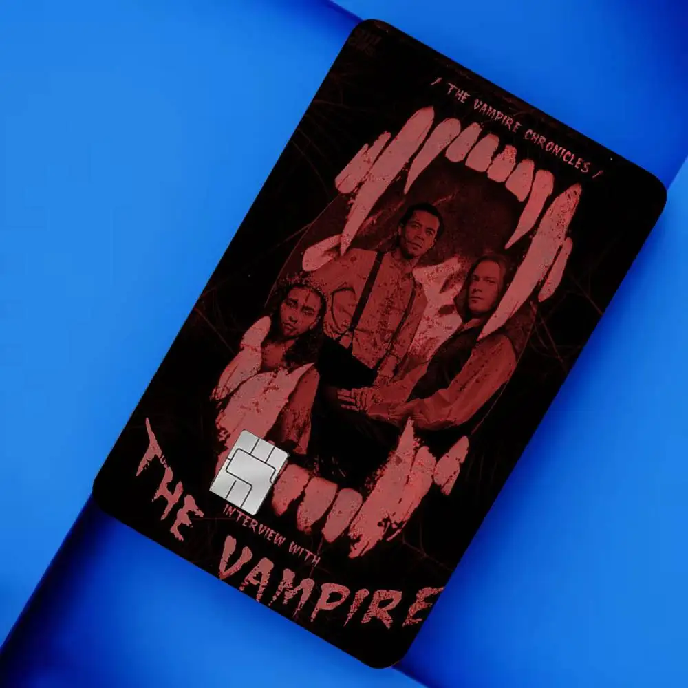 COOL I-Interview with the V-Vampire 4pcs 1Set Laser Holographic Sticker Skin Cover for Credit Bank Debit Card