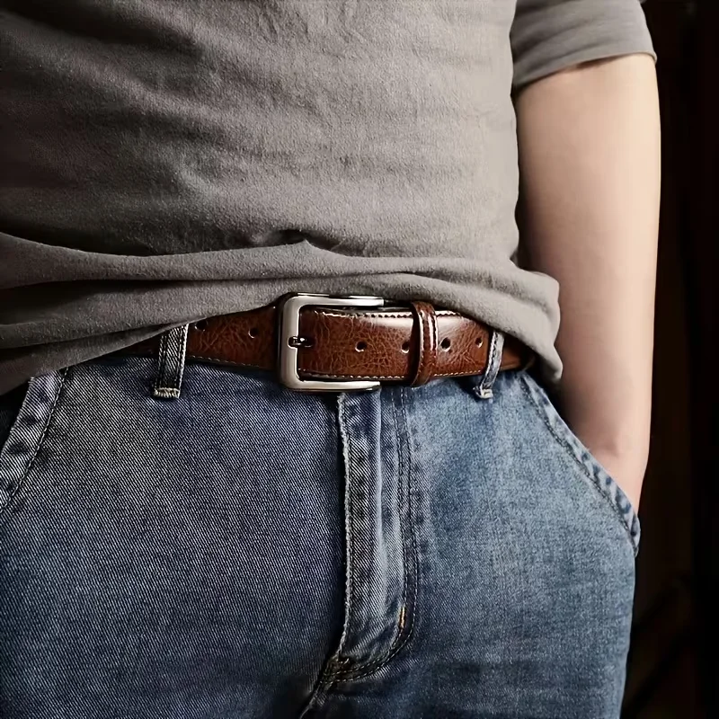 New High quality men's belt casual fashion business luxury brand belt Jeans Versatile Decorative Belt for men image 5