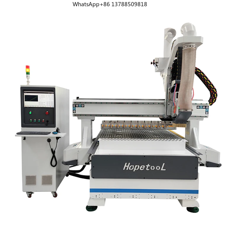 Jinan 1325 Atc 3 Axis High End Cnc Router Woodworking Cutting Engraving Furniture Cabinet Making Machine