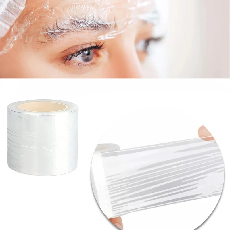 5 rolls Disposable Eyebrow Tattoo Plastic Wrap Preservative Film Lips Permanent Makeup Cling Wrap Cover Tape