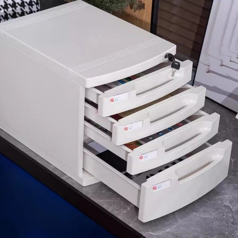 กล่องแฟ้มล็อค - ตัวจัดระเบียบเดสก์ท็อปหลายชั้น, ลิ้นชักเอกสารความจุขนาดใหญ่พร้อมช่องมองเห็น, ที่เก็บของในสํานักงาน"**