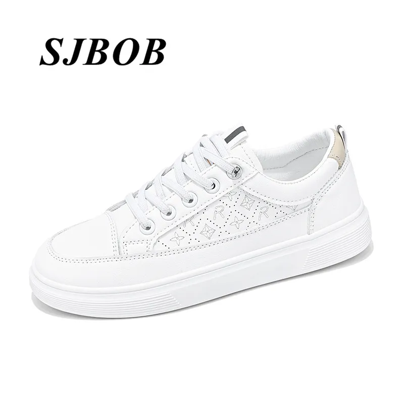 

Classic White Skateboard Shoes Women Original Leather Flat Sneakers Lady Comfy Breathable Skate Shoes For Woman Zapatos De Mujer