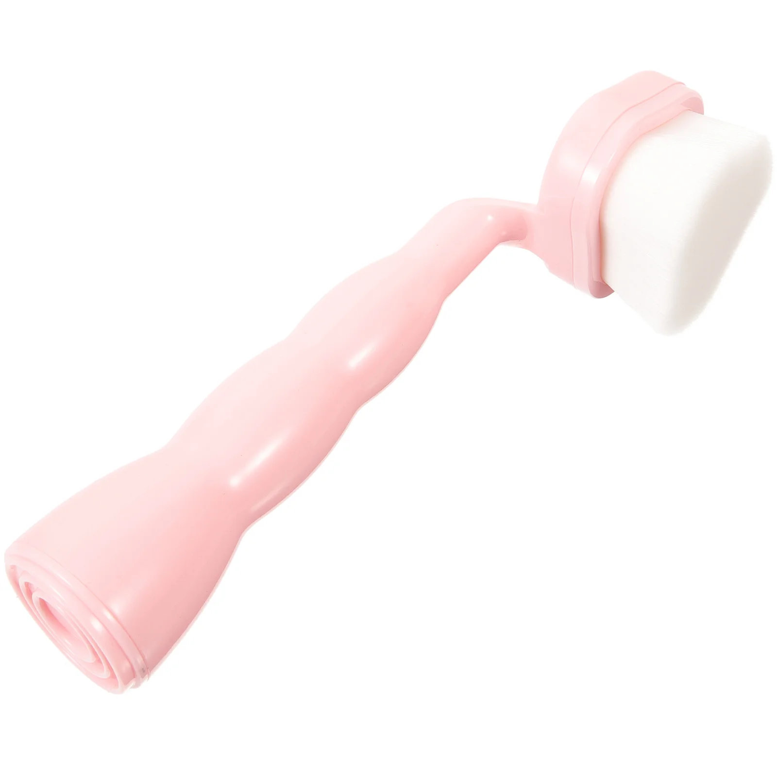 

Facial Cleaning Brush Soft Supple Material Gentle Exfoliator Ergonomic Handle Face Scrubber for Deep Pore Massage Travel Use