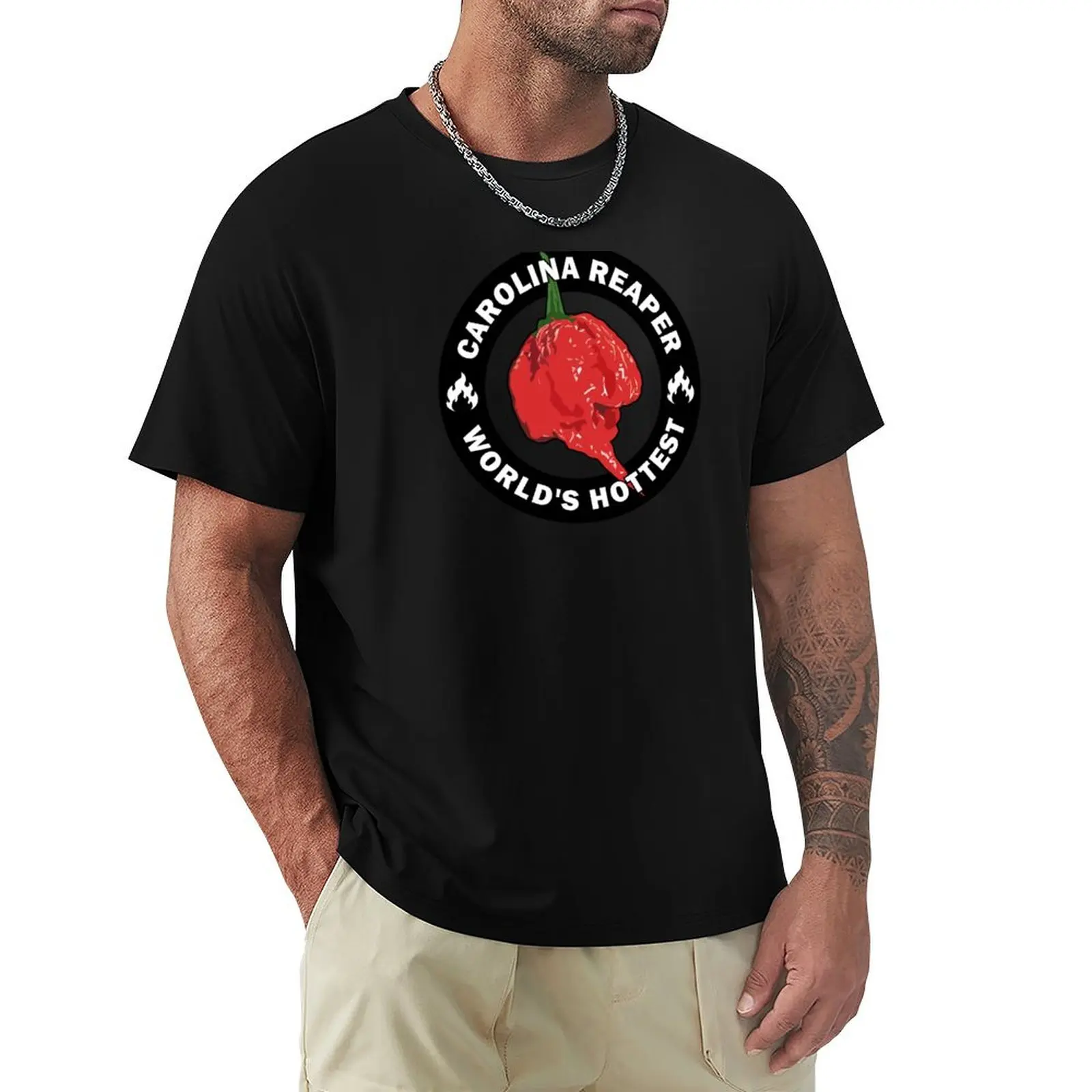 Camiseta Carolina Reaper de talla grande para uso diario