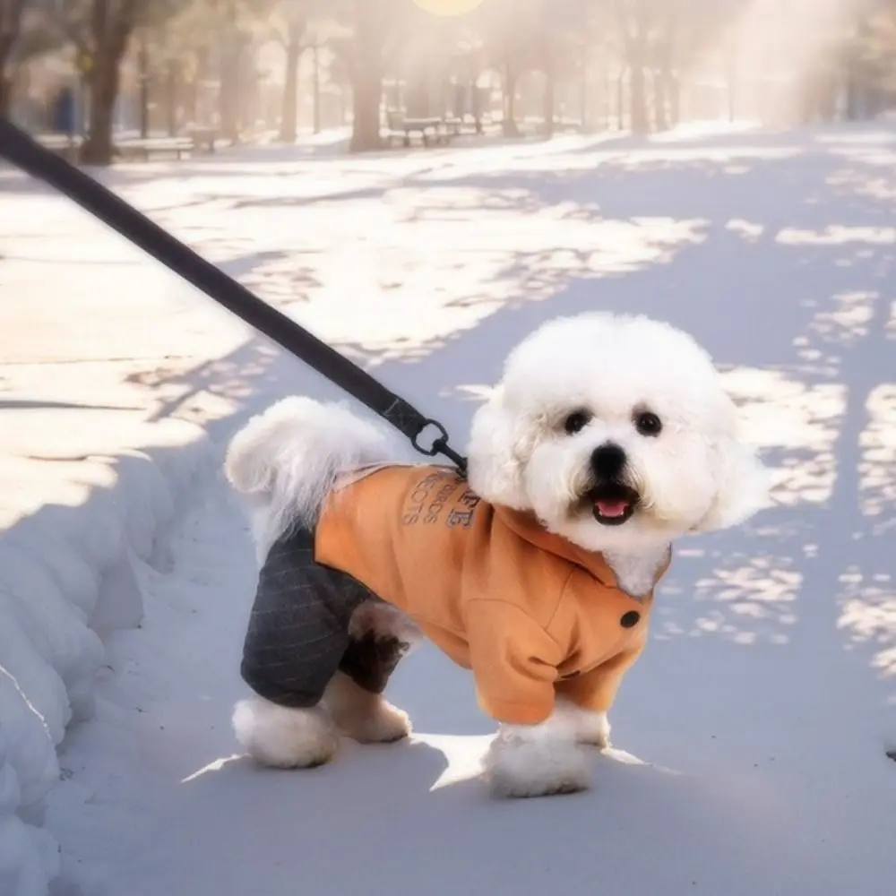 

Fashion Thickened Four-legged Dog Clothes Soft Comfortable Dog Dog Hoodie Warm with Hat Dog Jumpsuits For Pets