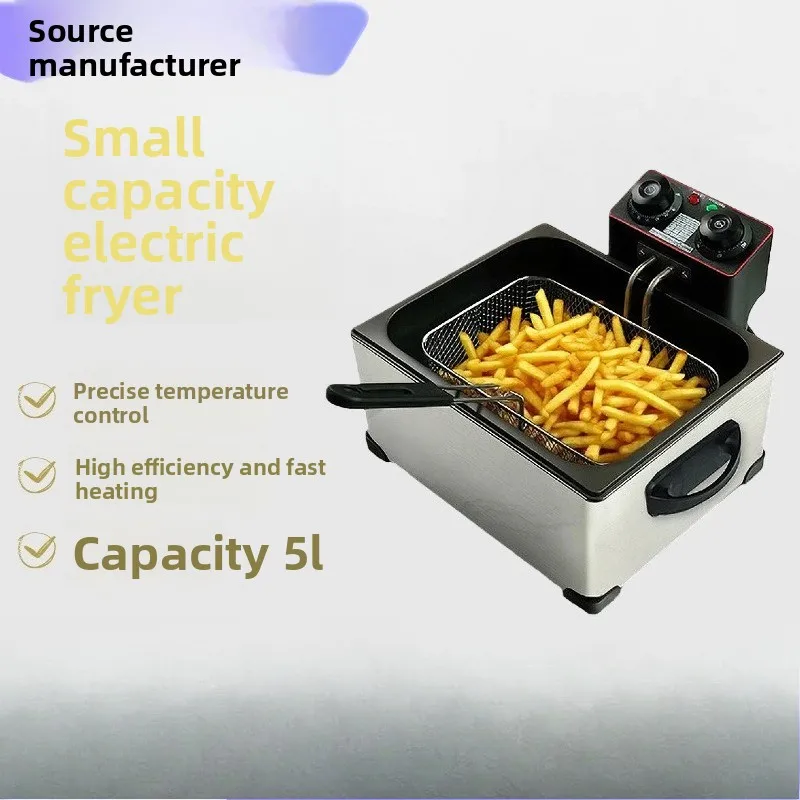 Small Capacity Automatic Temperature Control Timing Fried Chicken Electric Frying Stove Deep-fried Dough Churros Machine