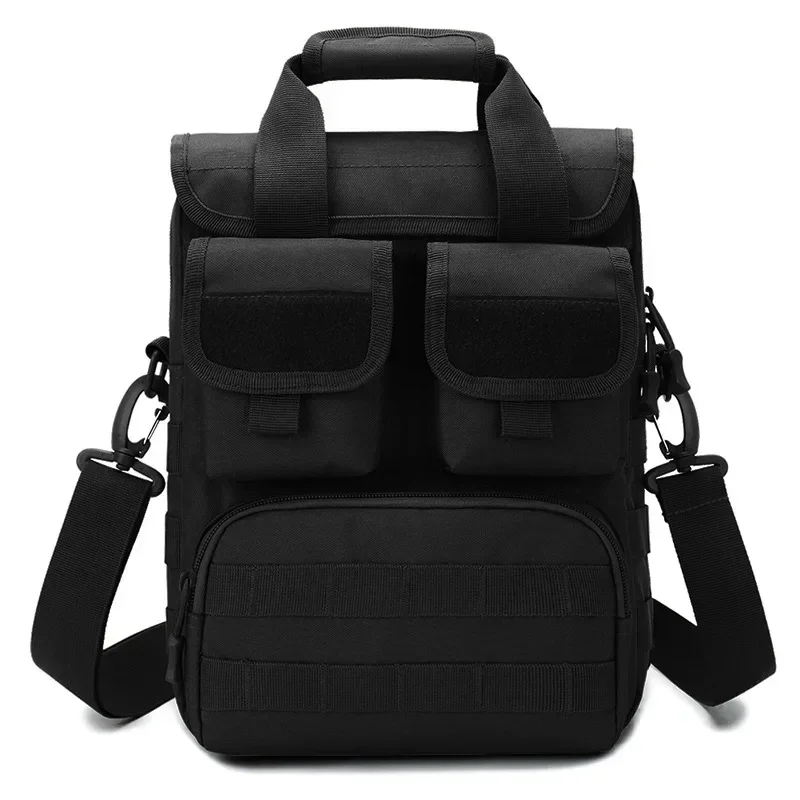 Outdoor Tactical Handbag A4 School Bag Camouflage Messenger Bag Men's Tool Bags Waterproof Backpack Shoulder Bags 2024 New