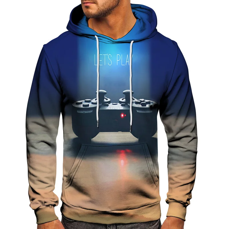 Men Women Hooded Sweatshirts Magic Cube Dollar Game Controller Motorcycle 3D Print Hoodies Outdoor Oversized Pullover Coat S-6XL