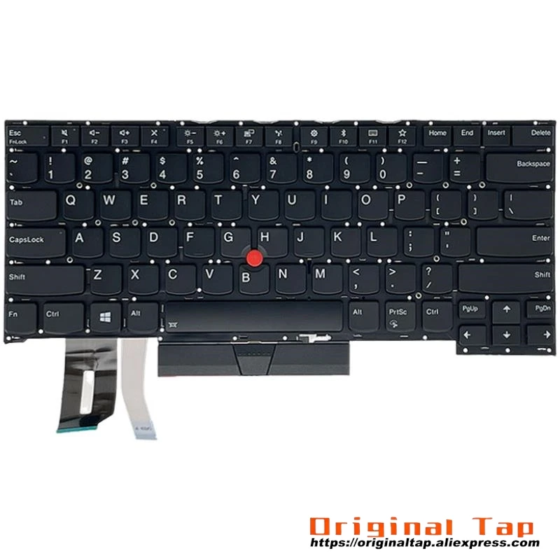 US English Backlit Keyboard for Lenovo Thinkpad T490s T495s SN20R66042 SN20R66073 SN20R66145 SN20R66114 SN20R66067 SN20R66139