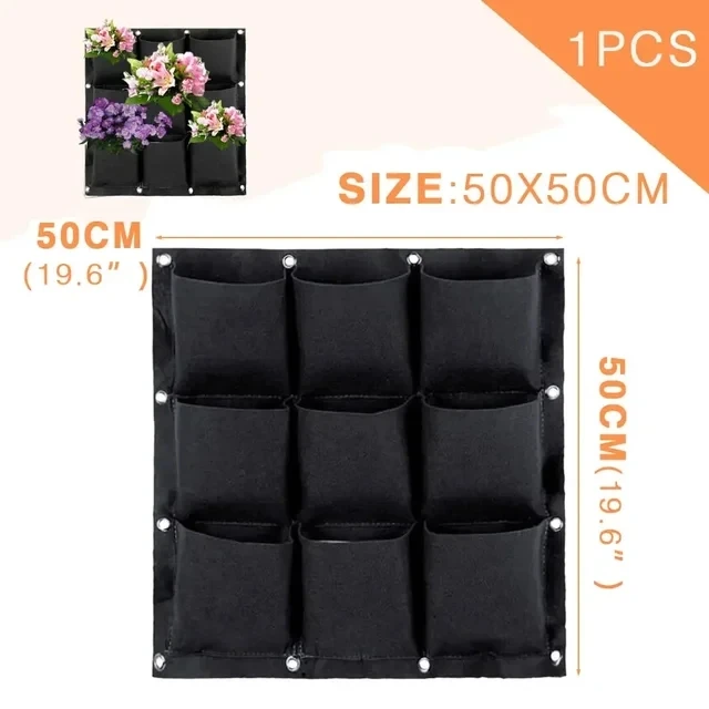 NIEUWE Muur Hangende Zakken Plantzakken Bloempot Huis Tuin Grow Bag Tuin Planter Verticale Suculentas Plant Pot Home Decor