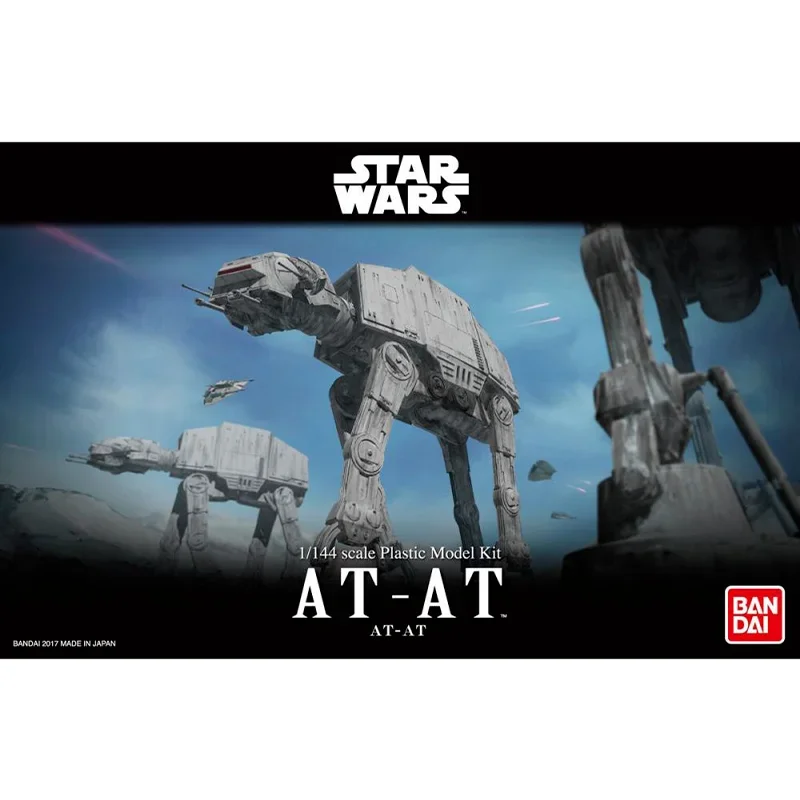 Spot Bandai Genuine Anime 1/144 Star Wars AT-AT Action Figures Collectible Model All-terrain Armored Walker Toys Gifts for Kids