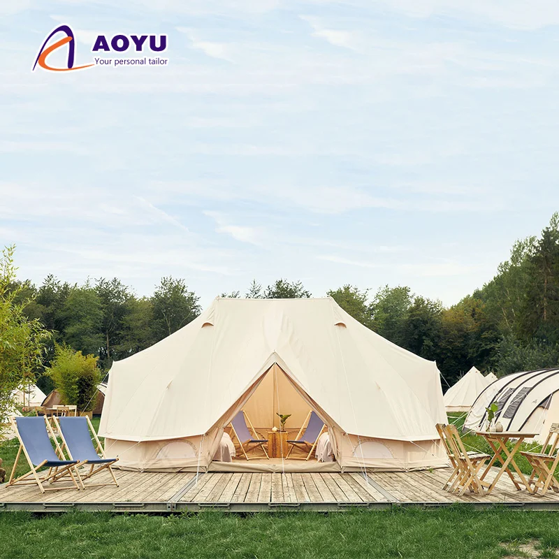 

Portable Rain Cover For Outdoor Safari Glamping Canvas Tent Waterproof Cotton Canvas Tent Awning