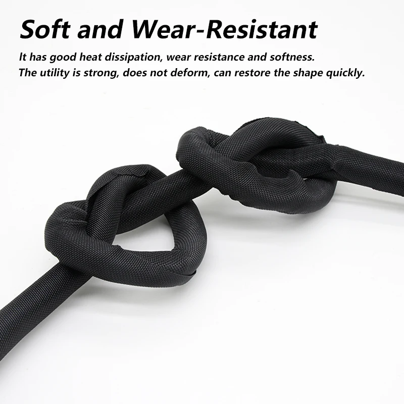 2M Self Closed Cable Sleeve 3mm - 30mm PET Braided Insulated Car Line Protector Management Loom Split Tube Wire Wrap Sheath