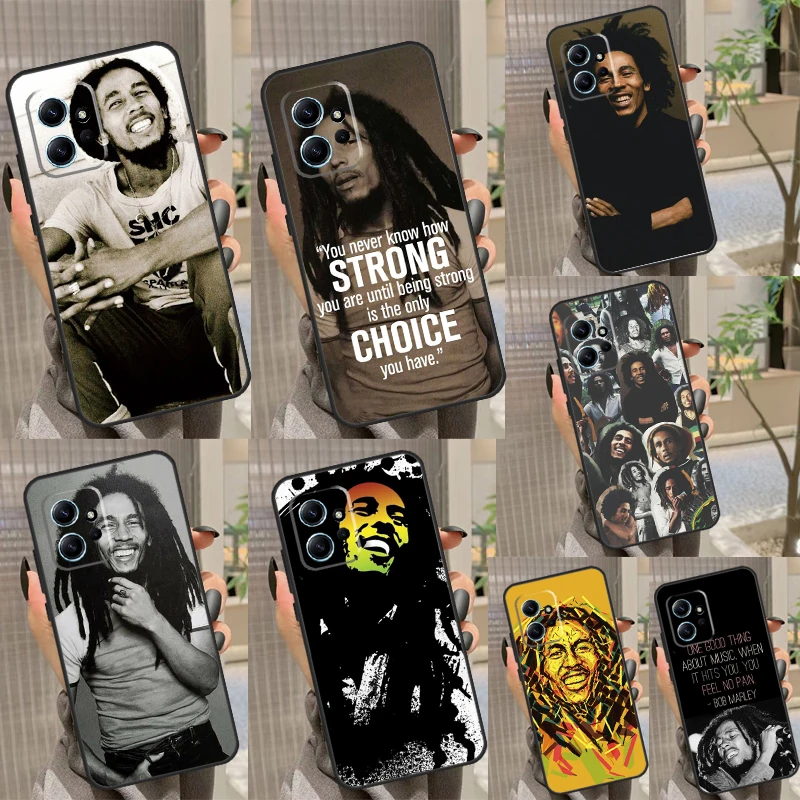 Bob Marley Quotes Rasta Reggae Case For Xiaomi Redmi Note 12 11 10 9 8 Pro 11S 10S 9S 12S Redmi 12 9C 10C 12C Back Cover