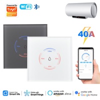 Tuya Smart WIFI Water Heater Boiler Touch Switch 40A 8000W EU Standard Smart Life App Remote Control Work With Alexa Google Home