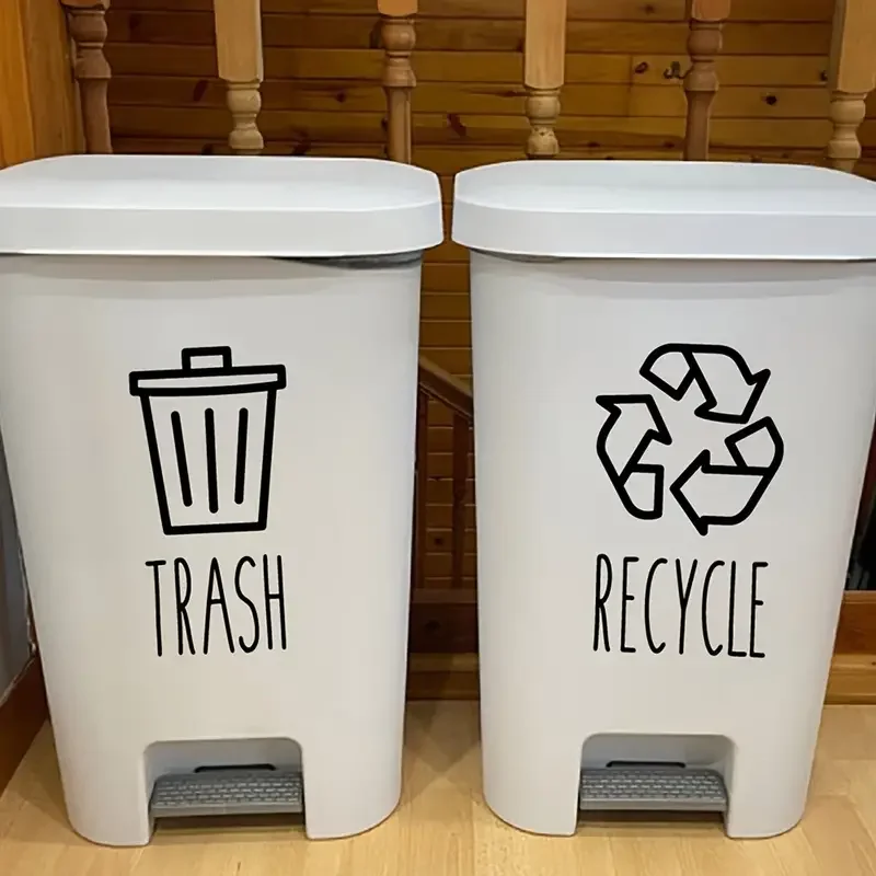 ملصق شعار القمامة وإعادة التدوير ، صائق لمقطورة مخزن المزرعة ، 1 way #1