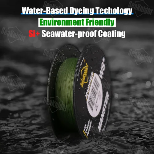 Imagen 2 del producto SeaKnight marca W8 II 500M hilo de pescar 8 tejidos multifilamento PE trenzado línea Si + revestimiento pesca de agua salada/agua dulce