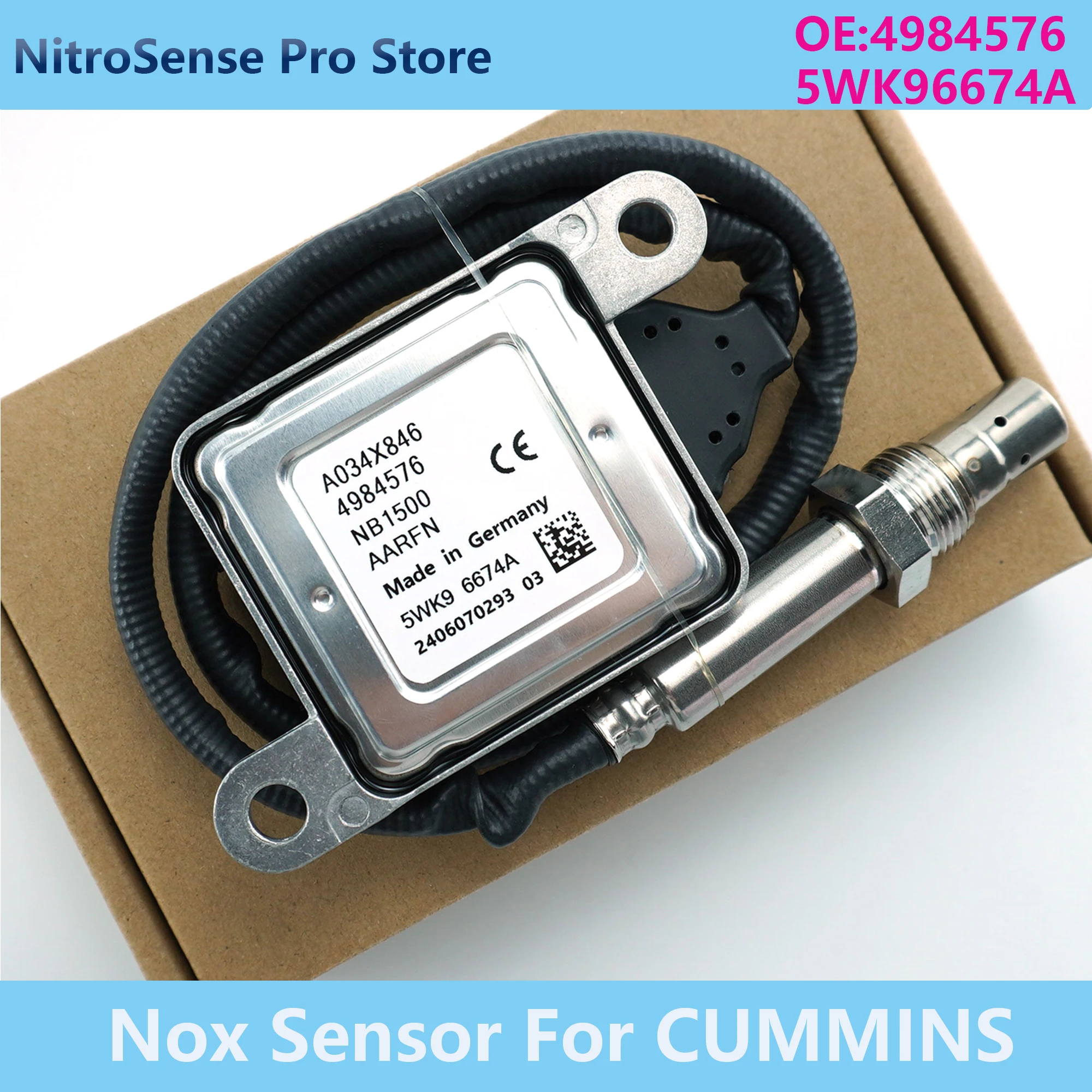 

5WK9 6674A 4984576 5WK96674A Nitrogen Oxide Sensor Nox Sensor For CUMMINS
