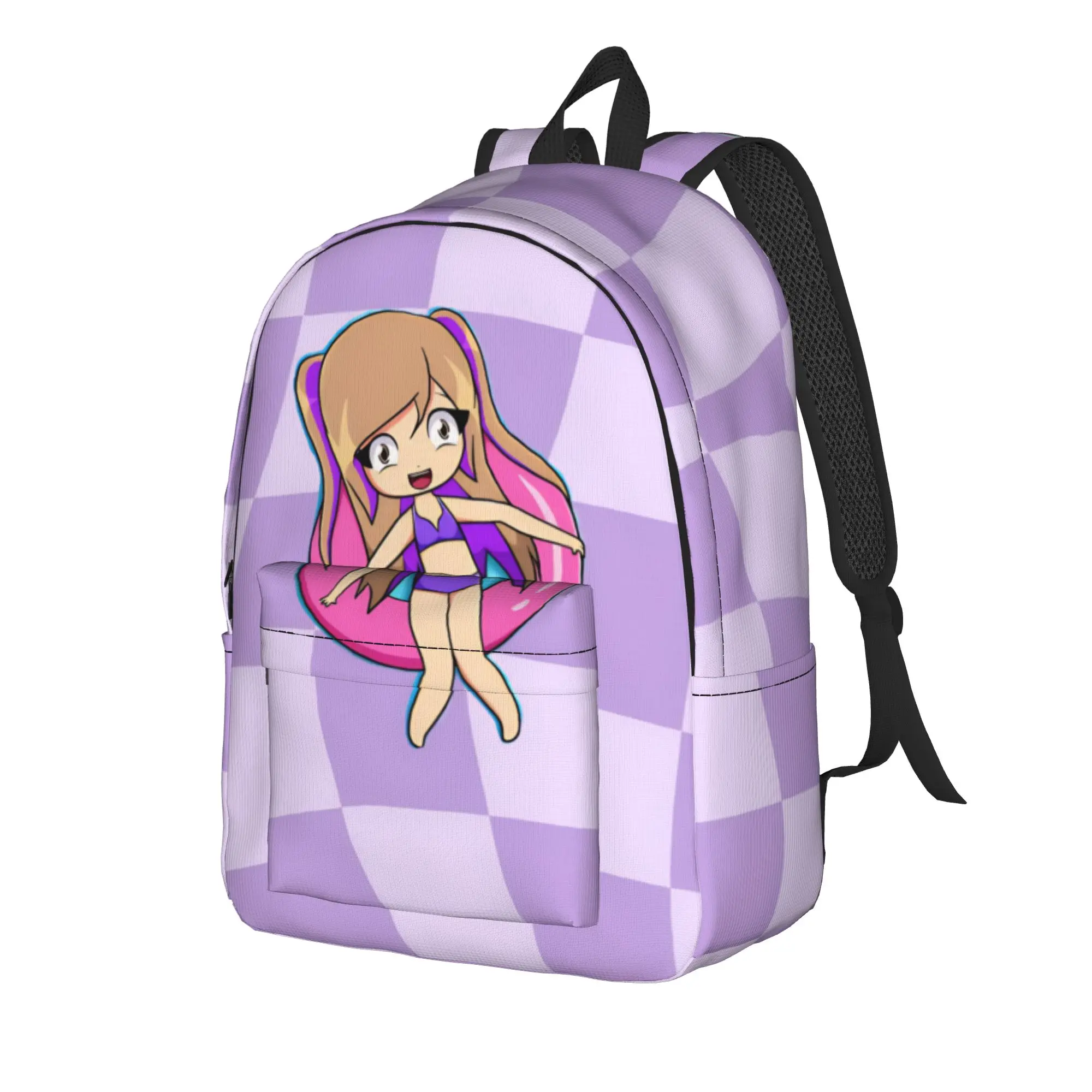 Dense Real Mix Collage Lyna Vallejos  Classical Backpack Outdoor Student Work  Daypack Laptop Computer Canvas Bags