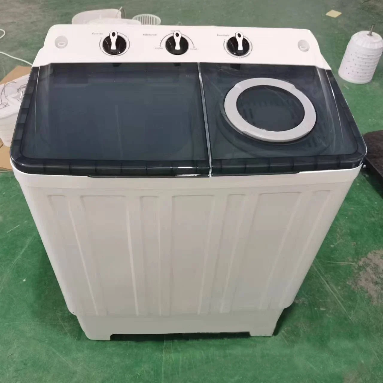 YYHC-2024 hot sale 9.5kgs double tub plastic Tub Laundry Washer portable electric clothes shoe washer washing machine