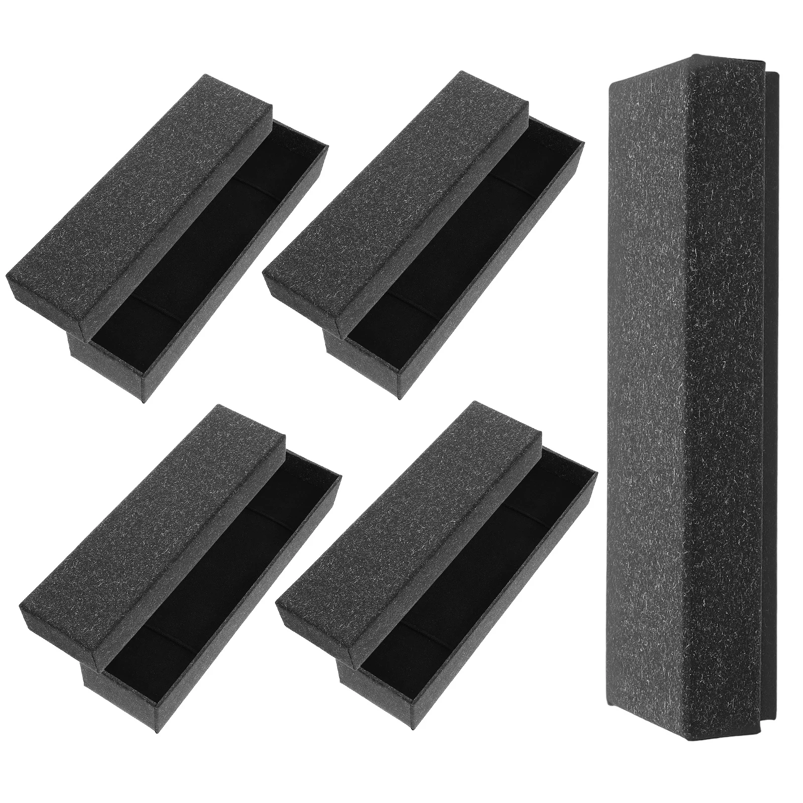 

5Pcs Paper Pen Gift Boxes Empty Fountain Pen Cases Decorative Pencil Holder Gift Boxes for Stationery Organizer